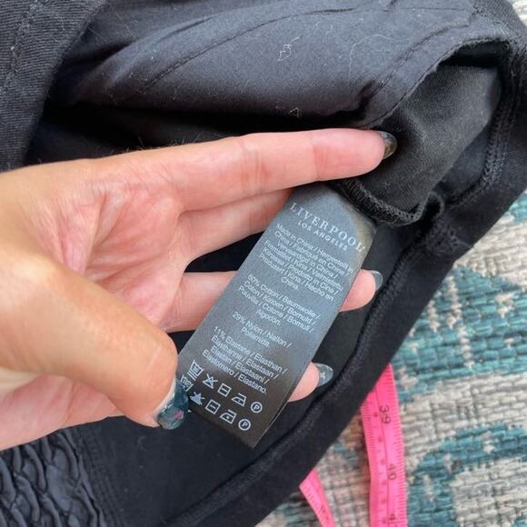 Liverpool Los Angeles Black‎ Quilted Moto Jacket - Size S - Picture 5 of 9